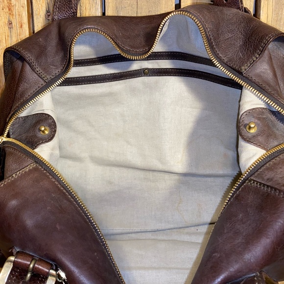 Mahari Brown Leather Duffle - Picture 14 of 14